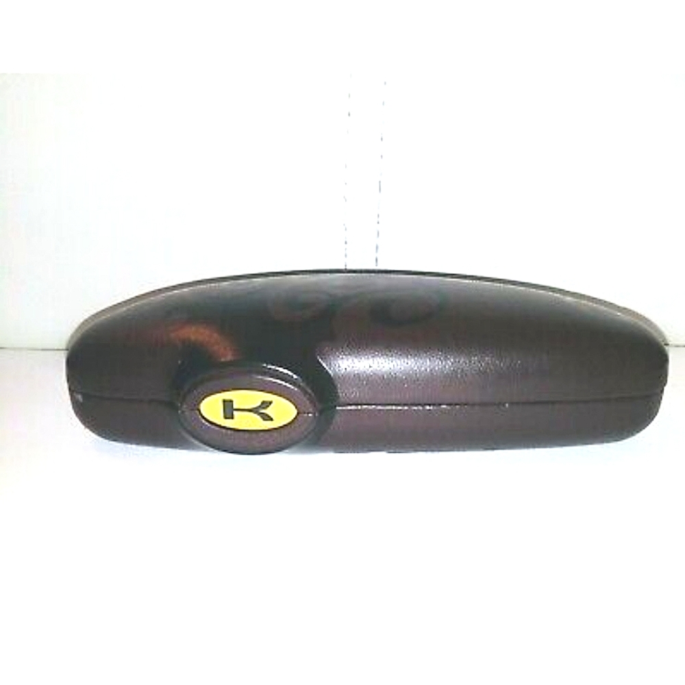 KOALI Brown & Green Hard Clamshell Eyeglasses Sunglasses Case - Picture 4 of 4